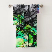 Kleurrijk tijgerkunstwerk - keukenset voor cool-ti bad handdoek (Insitu)