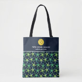 Kleurrijk tongpatroon Aangepast Pickleball Paddle Tote Bag (Voorkant)