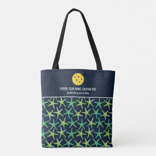 Kleurrijk tongpatroon Aangepast Pickleball Paddle Tote Bag (Achterkant)