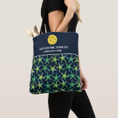 Kleurrijk tongpatroon Aangepast Pickleball Paddle Tote Bag (Dichtbij)