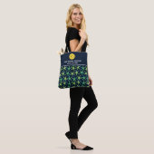 Kleurrijk tongpatroon Aangepast Pickleball Paddle Tote Bag (Op model)