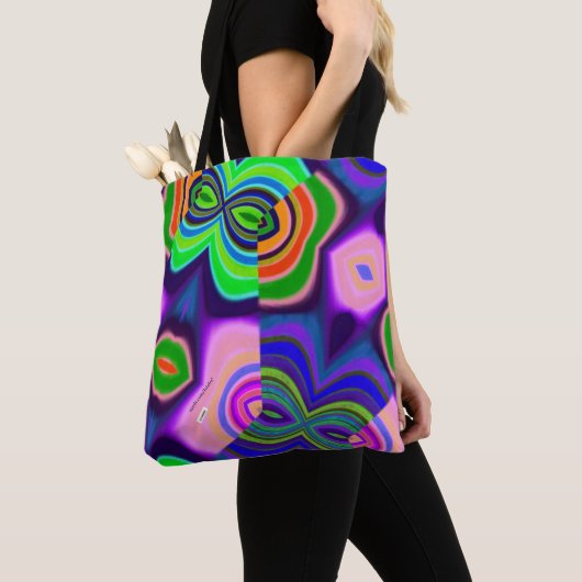 kleurrijk tote bag (Dichtbij)