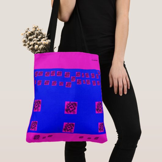 kleurrijk tote bag (Dichtbij)
