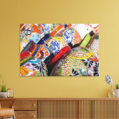 Kleurrijk traditioneel handbeschilderd Mexicaans a Canvas Afdruk (Insitu (Woonkamer))