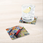 Kleurrijk traditioneel handbeschilderd Mexicaans a Kartonnen Onderzetters (Insitu)