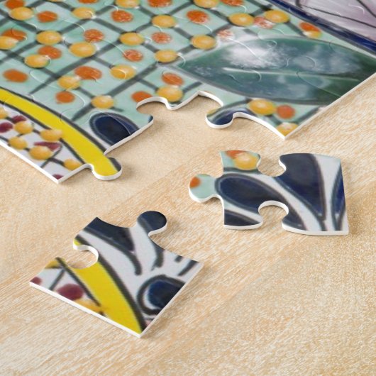 Kleurrijk traditioneel handbeschilderd Mexicaans a Legpuzzel (Zijkant)