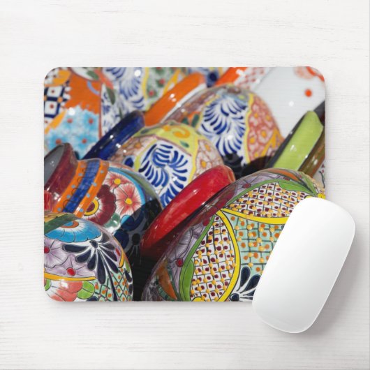Kleurrijk traditioneel handbeschilderd Mexicaans a Muismat (Met muis)