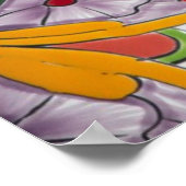 Kleurrijk traditioneel handbeschilderd Mexicaans a Poster (Hoek)