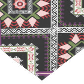 Kleurrijk traditioneel oosters patroon korte tafelloper (Hoek)