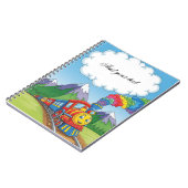 Kleurrijk Trein Kinderen Notitieboek – Cartoon Spo (Linkerzijde)