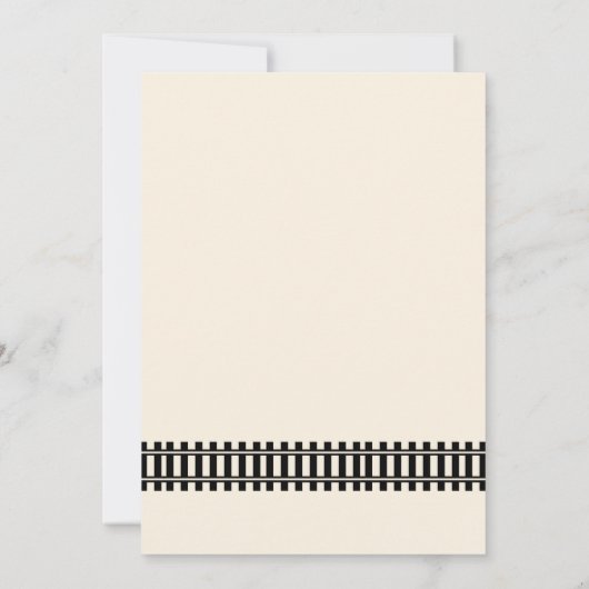 Kleurrijk Trein verjaardagsfeestje Kaart (Achterkant)