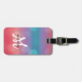 Kleurrijk Trendy Fresh Holiday Label Bagagelabel (Voorkant horizontaal)