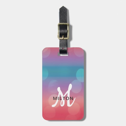 Kleurrijk Trendy Fresh Holiday Label Bagagelabel (Voorkant verticaal)