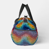 Kleurrijk Trendy Regenboog Gebreid Patroon Plunjezak (Rechts)