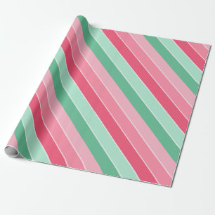 Kleurrijk Trendy Roze Groene Moderne Legant Cadeaupapier