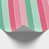 Kleurrijk Trendy Roze Groene Moderne Legant Cadeaupapier (Hoek)