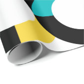 Kleurrijk, trendy, vrolijk, leuk, moderne geometri cadeaupapier (Rol Hoek)
