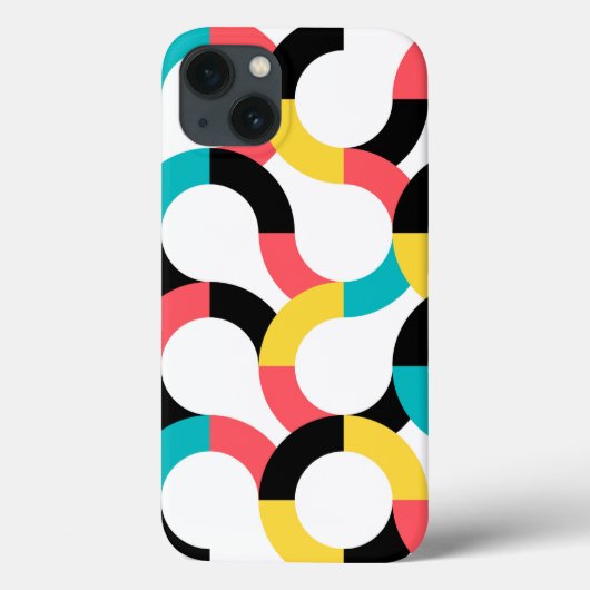 Kleurrijk, trendy, vrolijk, leuk, moderne geometri Case-Mate iPhone case (Achterkant)