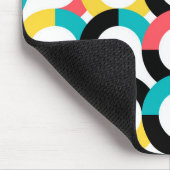 Kleurrijk, trendy, vrolijk, leuk, moderne geometri muismat (Hoek)