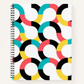 Kleurrijk, trendy, vrolijk, leuk, moderne geometri notitieboek (Voorkant)