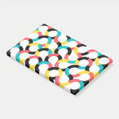 Kleurrijk, trendy, vrolijk, leuk, moderne geometri post-it® notes (Schuin)