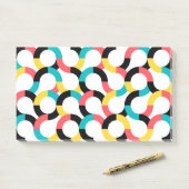 Kleurrijk, trendy, vrolijk, leuk, moderne geometri post-it® notes (Op bureau)