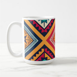 Kleurrijk tribiaal patroon koffiemok
