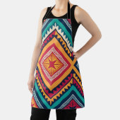 Kleurrijk tribiaal patroon schort (Insitu)