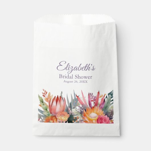 Kleurrijk Tropical Flowers Vrijgezellenfeest Bedankzakje (Voorkant)