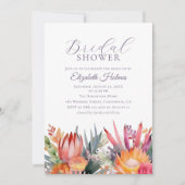 Kleurrijk Tropical Flowers Vrijgezellenfeest Kaart (Voorkant)