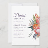 Kleurrijk Tropical Flowers Vrijgezellenfeest Kaart (Voorkant)