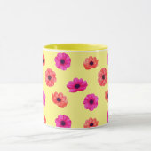 Kleurrijk Tropisch 3D Lente Bloemen Patroon Mok (Midden)