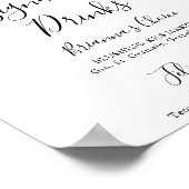 Kleurrijk Tropisch Bloemendesign Drinks Bord Poster (Hoek)