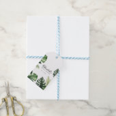 Kleurrijk Tropisch Bloemmotief | Bruiloftsshower m Cadeaulabel (Met Touw)