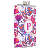 Kleurrijk, tropisch Floral patroon Heupfles (Rechts)