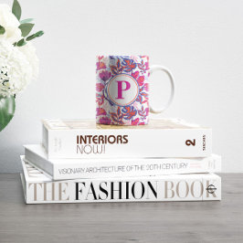 Kleurrijk, tropisch Floral patroon Koffiemok