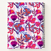 Kleurrijk, tropisch Floral patroon Notitieboek (Achterkant)