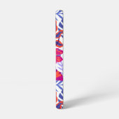 Kleurrijk, tropisch Floral patroon Samsung Galaxy Hoesje (Linkerkant)