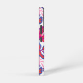 Kleurrijk, tropisch Floral patroon Samsung Galaxy Hoesje (Rechterkant)