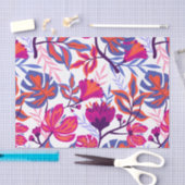 Kleurrijk, tropisch Floral patroon Tissuepapier (Craft)