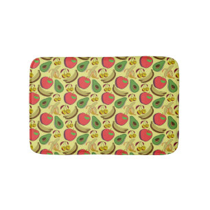 Kleurrijk tropisch fruit naadloos patroon badmat