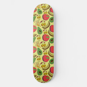Kleurrijk tropisch fruit naadloos patroon persoonlijk skateboard