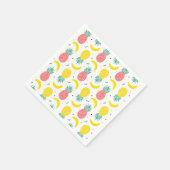 Kleurrijk Tropisch Fruitpatroon 2 Servet (Hoek)