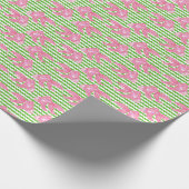 Kleurrijk Tropisch goudvischevron patroon Cadeaupapier (Hoek)