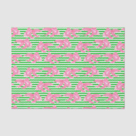 Kleurrijk Tropisch goudvischevron patroon Tissuepapier