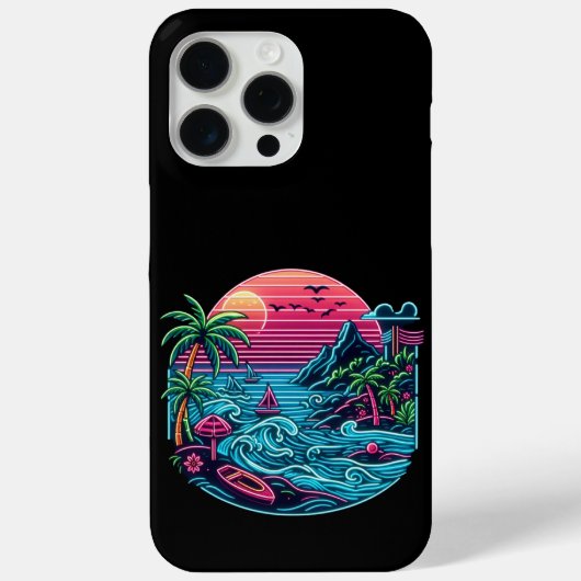 Kleurrijk. Tropisch/Hawaïaans neon Case-Mate iPhone Case (Achterkant)
