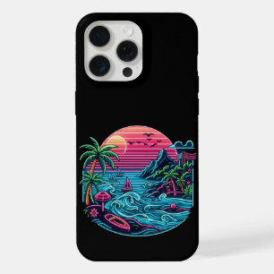 Kleurrijk. Tropisch/Hawaïaans neon iPhone 15 Pro Max Case