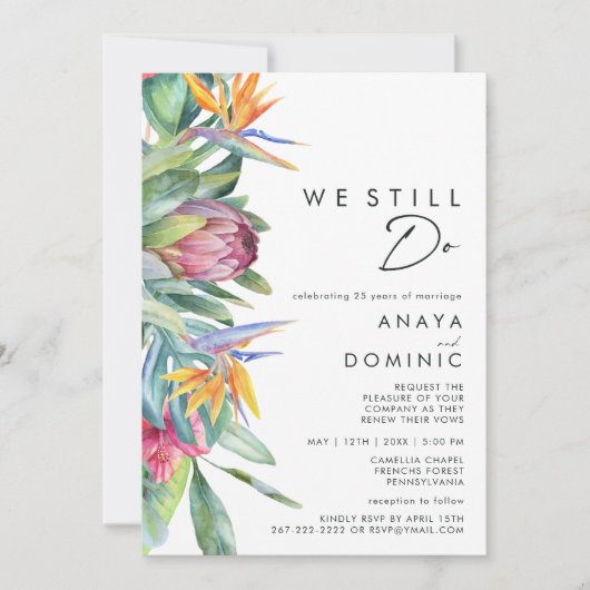 Kleurrijk tropisch hout dat we nog steeds renewere kaart (Voorkant)