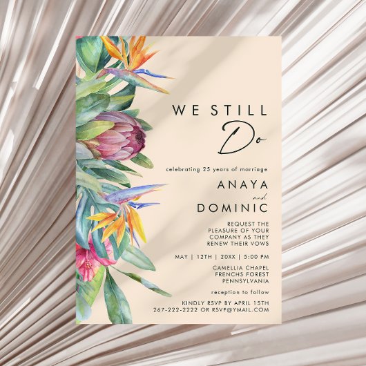 Kleurrijk tropisch hout dat we nog steeds vernieuw kaart