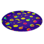 Kleurrijk Tropisch Neon Fruit Patroon Snijplank (Hoek)